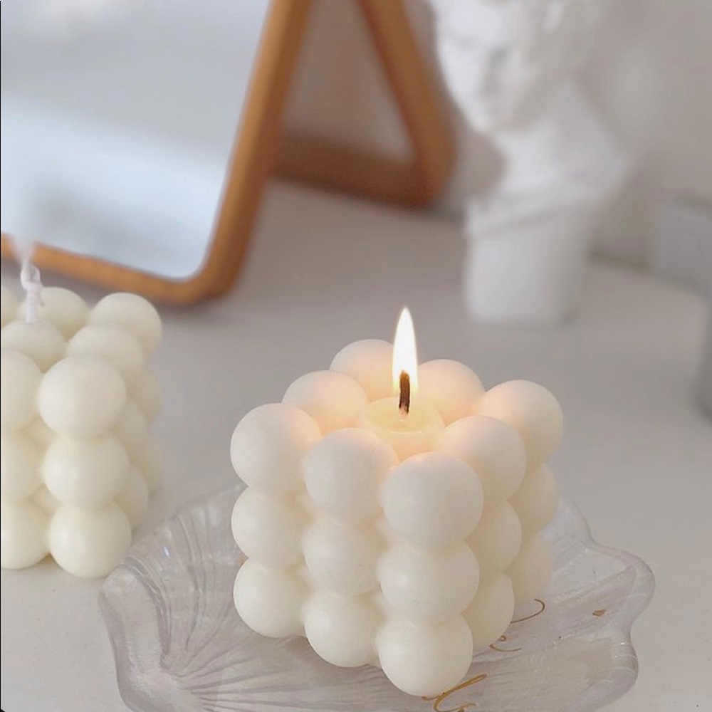 Aesthetic Cube Candles